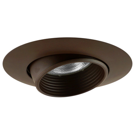 NICOR 6-inch Recessed Baffle Cone Trim in White, Oil-Rubbed Bronze