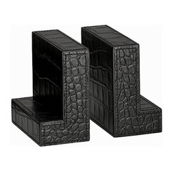 Ralph Lauren Home Moore Bookends, Black - Bookends