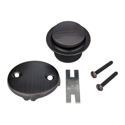 Premier Copper Tub Drain Trim and Two-Hole Overflow Cover for Bath Tubs D-302ORB - Home Improvement