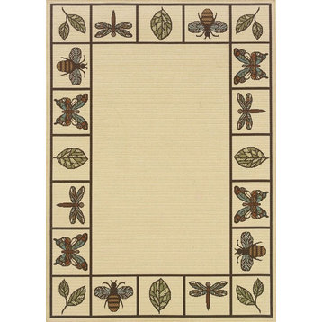 Montego 2266W Ivory/Brown 2'3" x 7'6" Rug