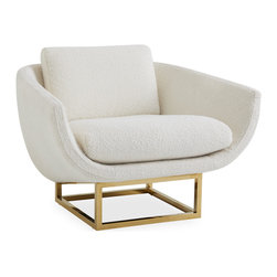 Jonathan Adler - Beaumont Lounge Chair, Olympus Oatmeal - Armchairs And Accent Chairs