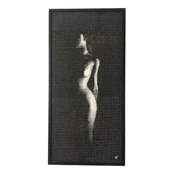 "Softness" Framed Marble Mosaic, 50x100 cm