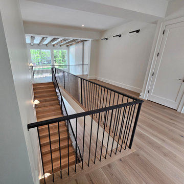Project #119 | White Oak Staircase with Stacked Bullnose Detail