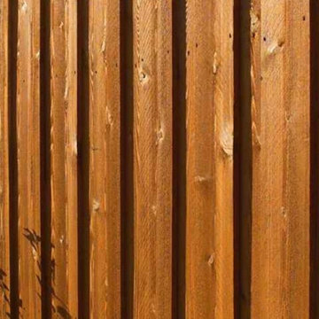 Stained Wood Privacy Fence