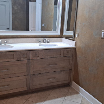 Master Bathroom Vanity Remodel Done With Cabinet Refacing