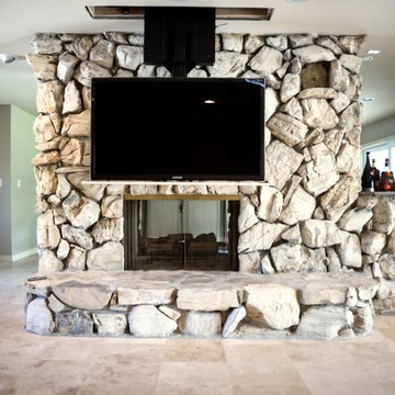 65" TV Drop Down in Livingroom