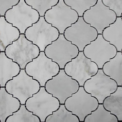 Carrara Marble Lantern Mosaic - Tile