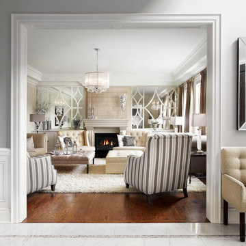Classic & Luxurious Neutral cream and grey Living Room