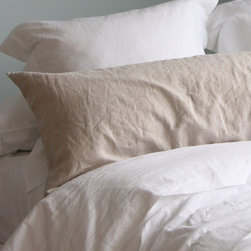 Washed Linen Body Pillow - Bed Pillows