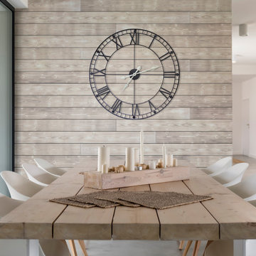 Charred Wood Shiplap - Smoke White