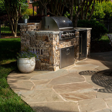 Bluestone Patio and Fireplace