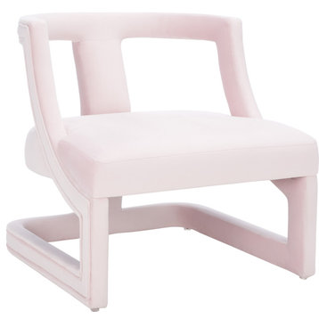 Rhyes Accent Chair, Light Pink