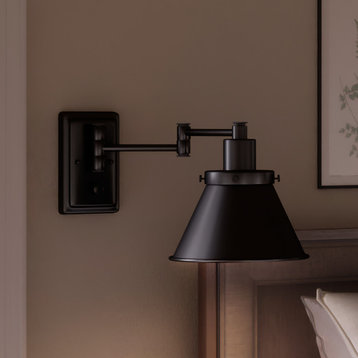 Luxury Traditional Wall Light, Midnight Black, UHP3311