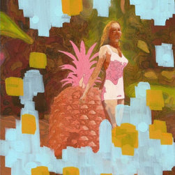 Hospitality Pineapple#1 by Maz Dixon - Paintings
