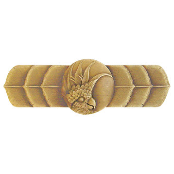 Cockatoo Pull Antique Brass Horizontal, Left Side, Antique Brass, Left