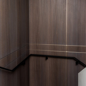 Eucalyptus and Brass Wall Paneling
