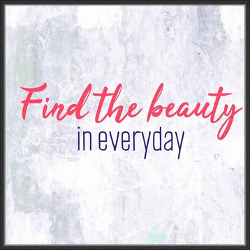 "Find the beauty", Decorative Wall Art, 41.75"x41.75"