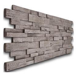 191-WOODEN HIGH-LOW WALL STACKED PANEL - Wall Panels
