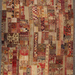 Vintage Turkish Patchwork Rug - Area Rugs