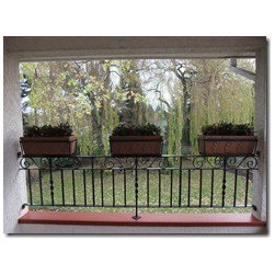 planter boxes and railings - Outdoor Pots And Planters