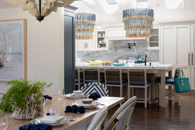 Inspiration for a coastal kitchen remodel in Boston