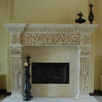 Stone Fireplace Mantels