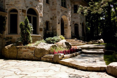 Complete Landscape of property with Natural Stone
