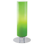George Kovacs Lighting - George Kovacs Lighting P663-077 Portables - 13.25" 10W 1 LED Accent Lamp - 1 Light Table Lamp withGlossy Green Glass  Shade Included: YesPortables 13.25" 10W 1 LED Accent Lamp Chrome Glossy Green Glass *UL Approved: YES *Energy Star Qualified: n/a  *ADA Certified: n/a  *Number of Lights: Lamp: 1-*Wattage:10w JA8 A19 LED bulb(s) *Bulb Included:Yes *Bulb Type:JA8 A19 LED *Finish Type:Chrome