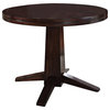 Steve Silver Company Hartford 48 Inch Round Counter Height Dining Table in Dark