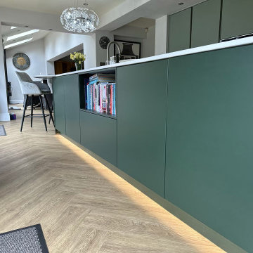 Sage and Forest Green Two-tone Schuller Kitchen