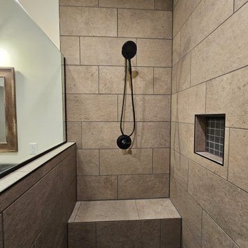 Finished Basement with Media Room, Wet Bar & Walk-In Shower