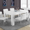 Dining Table, 60" Rectangular, Kitchen, Dining Room, Laminate, White