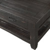 Martin Svensson Home Rustic Solid Wood 2 Drawer Coffee Table Antique Black