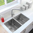 STYLISH 30" Premium Handcrafted Undermount 16G Stainless Steel Sink With Grids