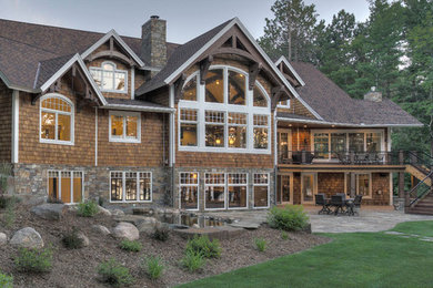 Example of a classic exterior home design in Minneapolis
