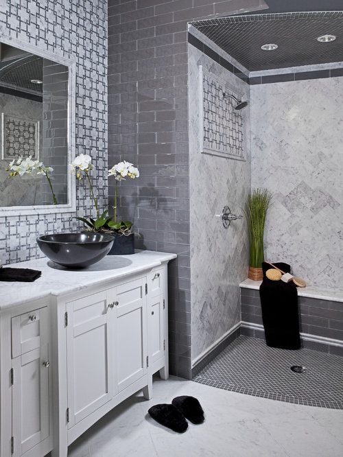 Grey Marble Home Design Ideas, Pictures, Remodel and Decor