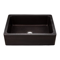 33" Copper Single Bowl Apron Farmhouse Sink - Kitchen Sinks
