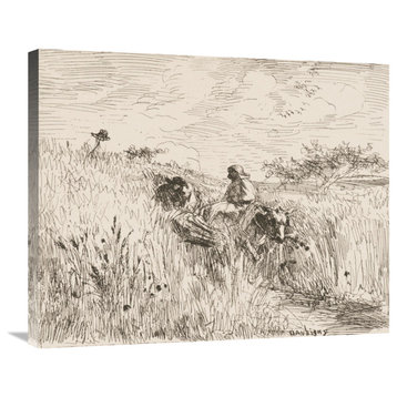 "Sentier dans les Bles, 1862" by Charles Francois Daubigny, 30"x25"