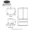 Cosmo 36" 22.5 cu. ft. 4-Door Counter-Depth French Door Refrigerator