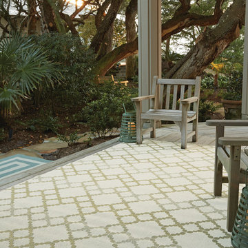 Kevin O'Brien Elsinore-Santorini Rectangle Machine Woven Rugs, Green
