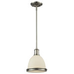 Z-Lite - Z-Lite 714MP-BN Mason - One Light Mini-Pendant - The simple vintage design of the Mason family is aMason One Light Mini Brushed Nickel Matte *UL Approved: YES Energy Star Qualified: n/a ADA Certified: n/a  *Number of Lights: Lamp: 1-*Wattage:100w Medium Base bulb(s) *Bulb Included:No *Bulb Type:Medium Base *Finish Type:Brushed Nickel