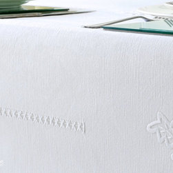 Monogram Flower Tablecloth - Tablecloths