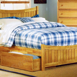 Manhattan Platform Bed with Matching Footboard - Platform Beds