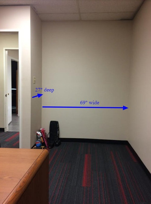 Unused office space area... in my office at work