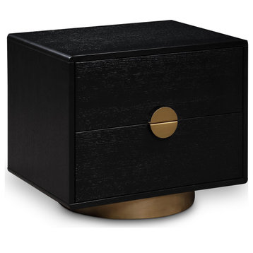 Wade Night Stand / Side Table, Black