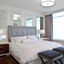 Grey upholstered headboard designs