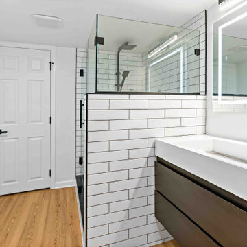Bathroom Trio & Laundry Room Updates Transform McLean Home