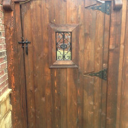 8' tall Cedar gates - Home Fencing And Gates