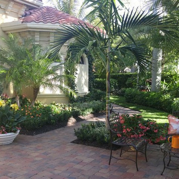 The pathway invites you to explore more of the gardens