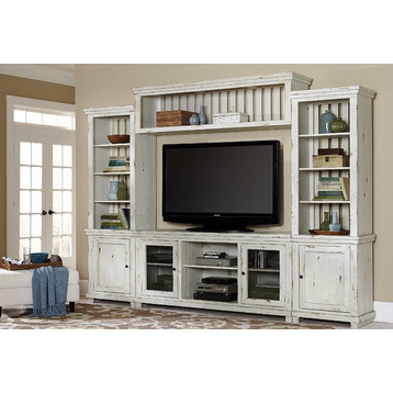 Willow Complete Wall Unit, Distressed White